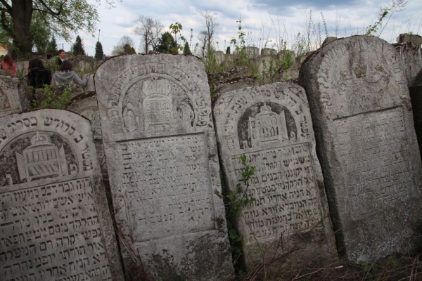 Мацеви на єврейському цвинтарі в Любачові