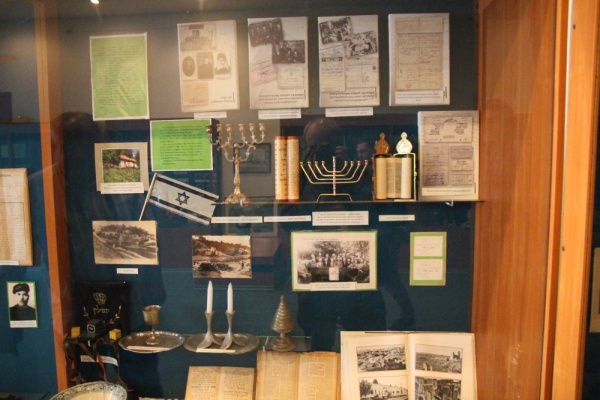 Exhibition of judaica in the local museum in Korets