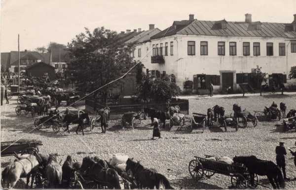 City Hall and market in Siemiatycze