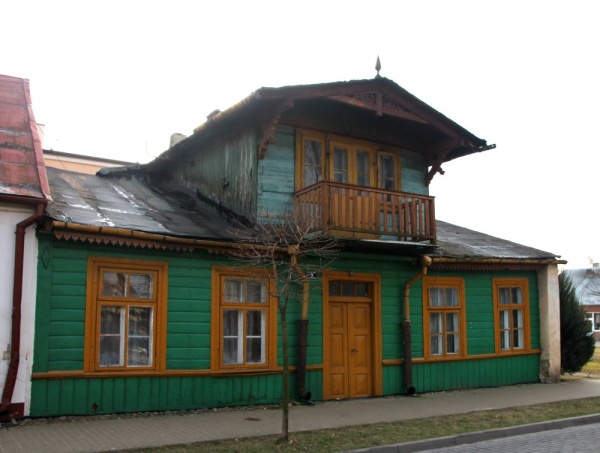 Drewniany żydowski dom we Włodawie