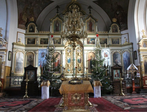 Ikonostas at the Nativity of the Virgin Mary Orthodox church in Włodawa