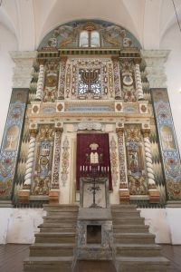 Neobarokowy aron ha-kodesz w Wielkiej Synagodze we Włodawie