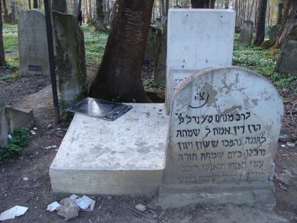 Matzevot at the Jewish cemetery in Lesko