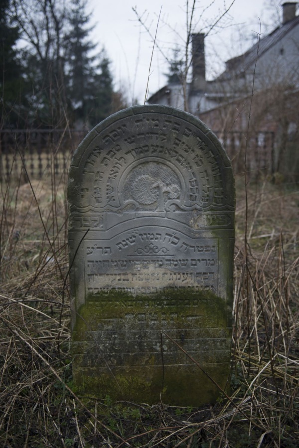 Надгробие на еврейском кладбище в Мендзыжеце-Подляским