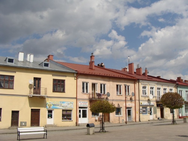 Northern side of the market square in Dukla