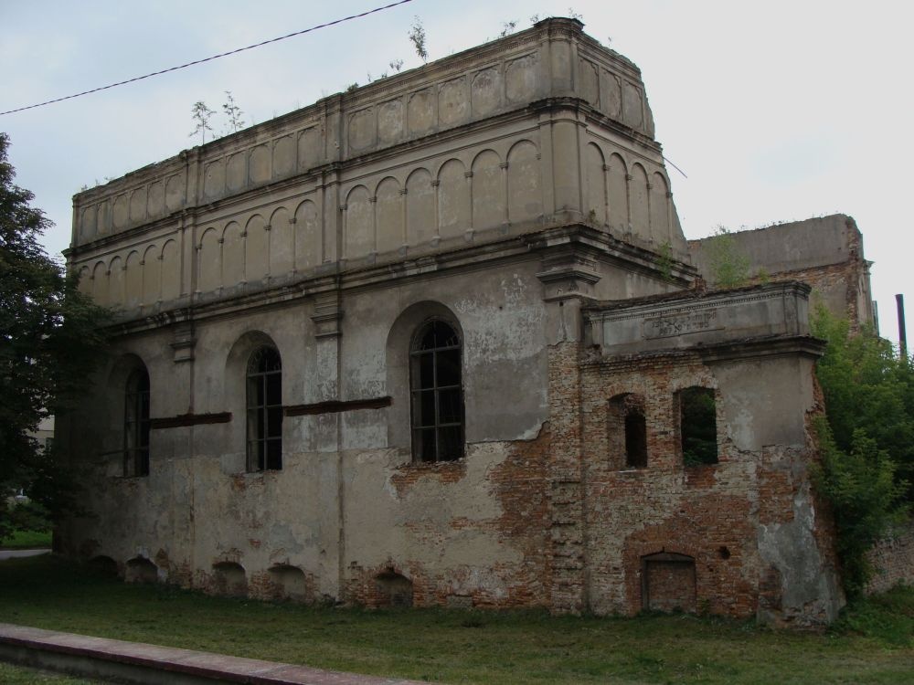 Ruins of the Great Synagogue of Brody which was founded in 1742