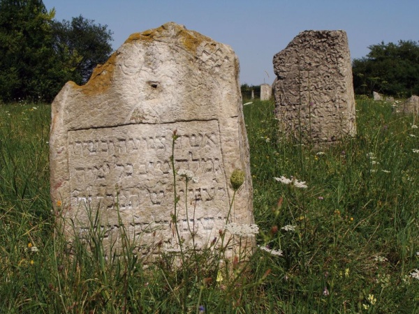 Matzevot at the Jewish cemetery in Belz