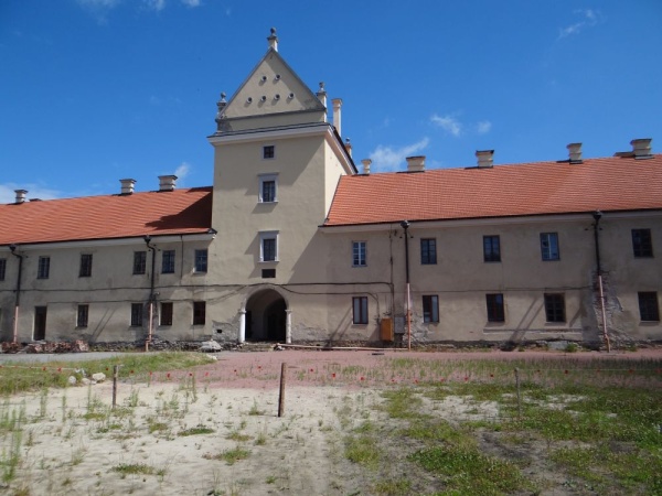 The Zhovkva Castle, in the 17th century a royal residence of Polish king Jan III Sobieski