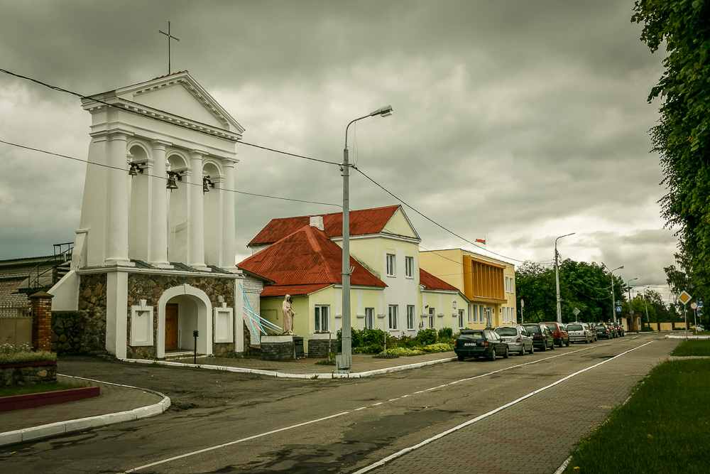 Volozhin. Bell tower of St. Josef Roman Catholic church, 1816. pl. Svobody.