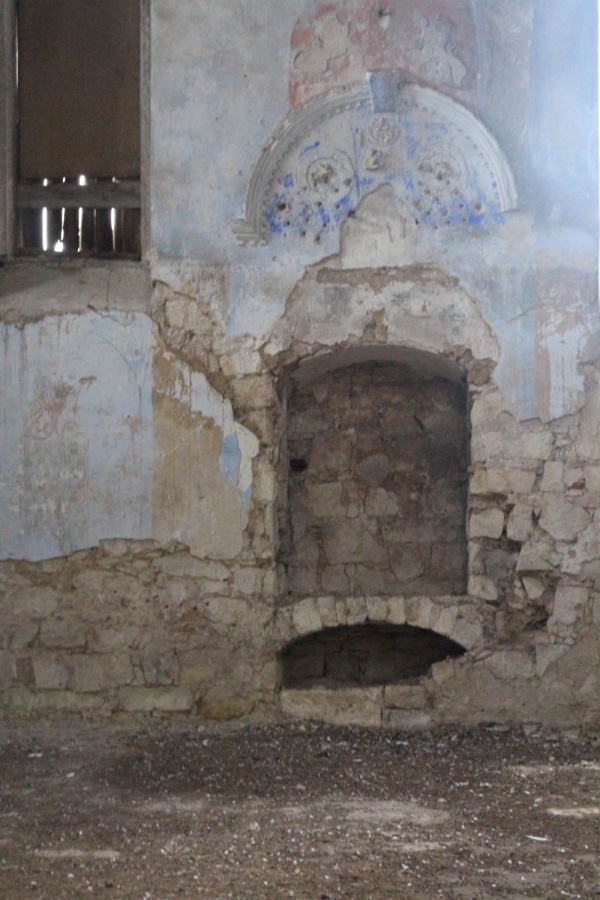 Ниша после синагогального ковчега в синагоге в Подгайцах
