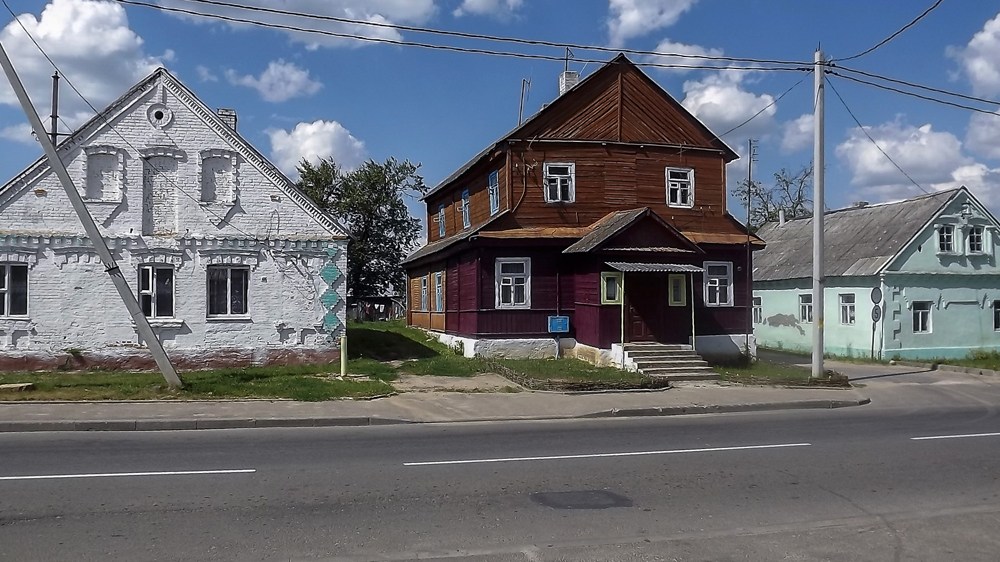 Jewish houses at Sowiecka street in Radun