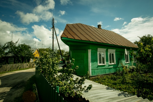 Przedwojenny żydowski dom przy ulicy Kalinina w Dawidgródku
