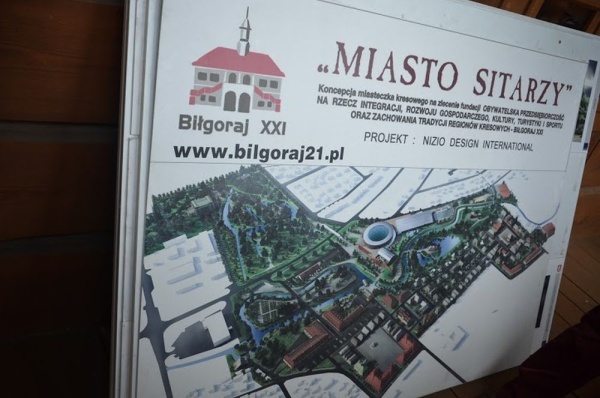 Biłgoraj, „Miasteczko na szlaku kultur kresowych", plan miasteczka
