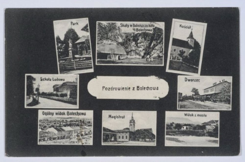 Pocztówka ośmiowidokowa z Bolechowa
