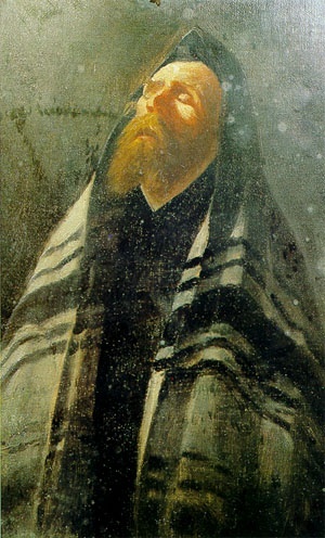 Szymon Buchbinder, Modlący się rabin (domena publiczna)