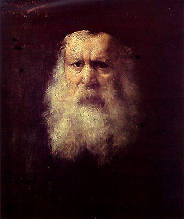 Maurycy Trębacz, Portret starca, ok. 1900 (domena publiczna)