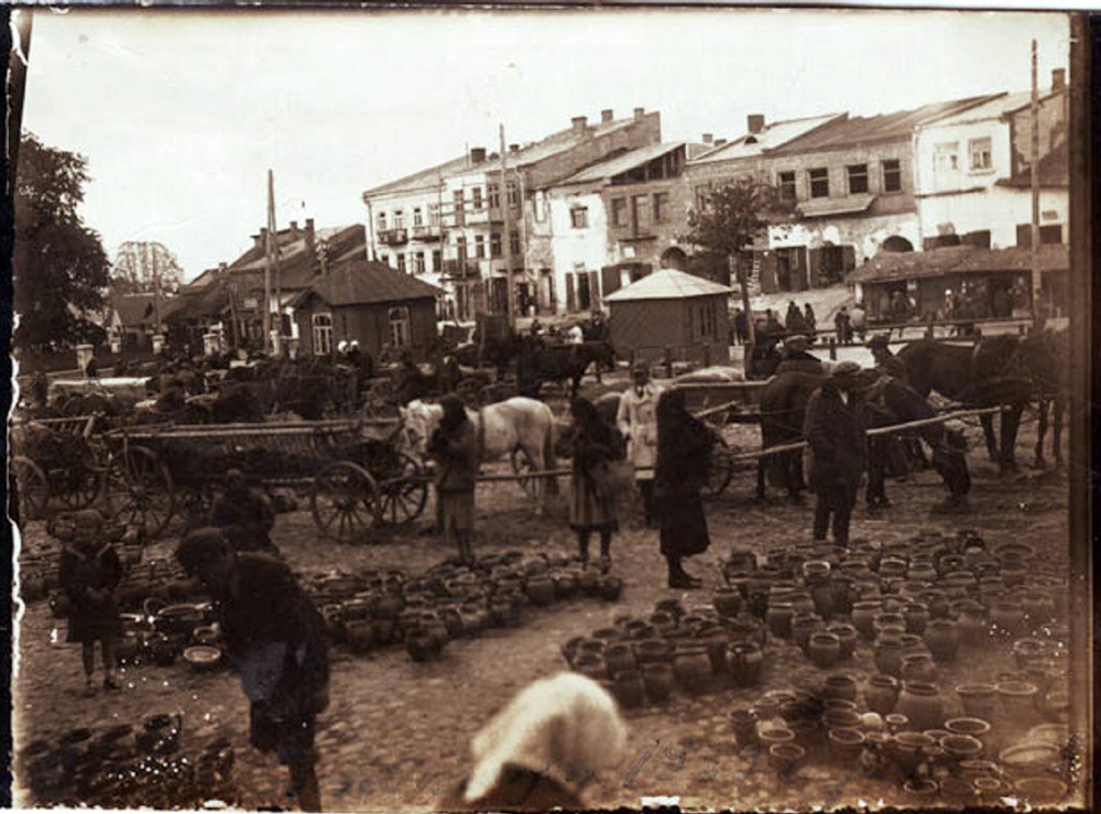 Rynek w Szczebrzeszynie, przed 1939, zbiory Fundacji Szczebrzeszyn Kultur