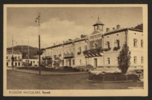 Rynek w Kosowie, 1904-1906, zbiory Biblioteki Narodowej - www.polona.pl
